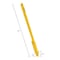 Global Industrial Steel Ladder Safety Post, Yellow Powder Coated 713158 - alternate 5